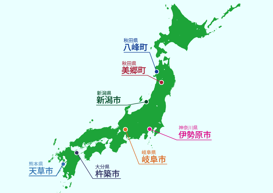 国内栽培事業自治体